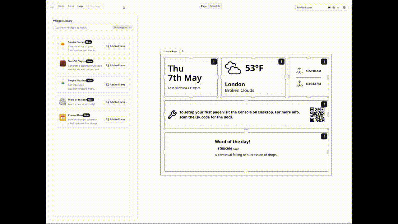 Browsing Widgets